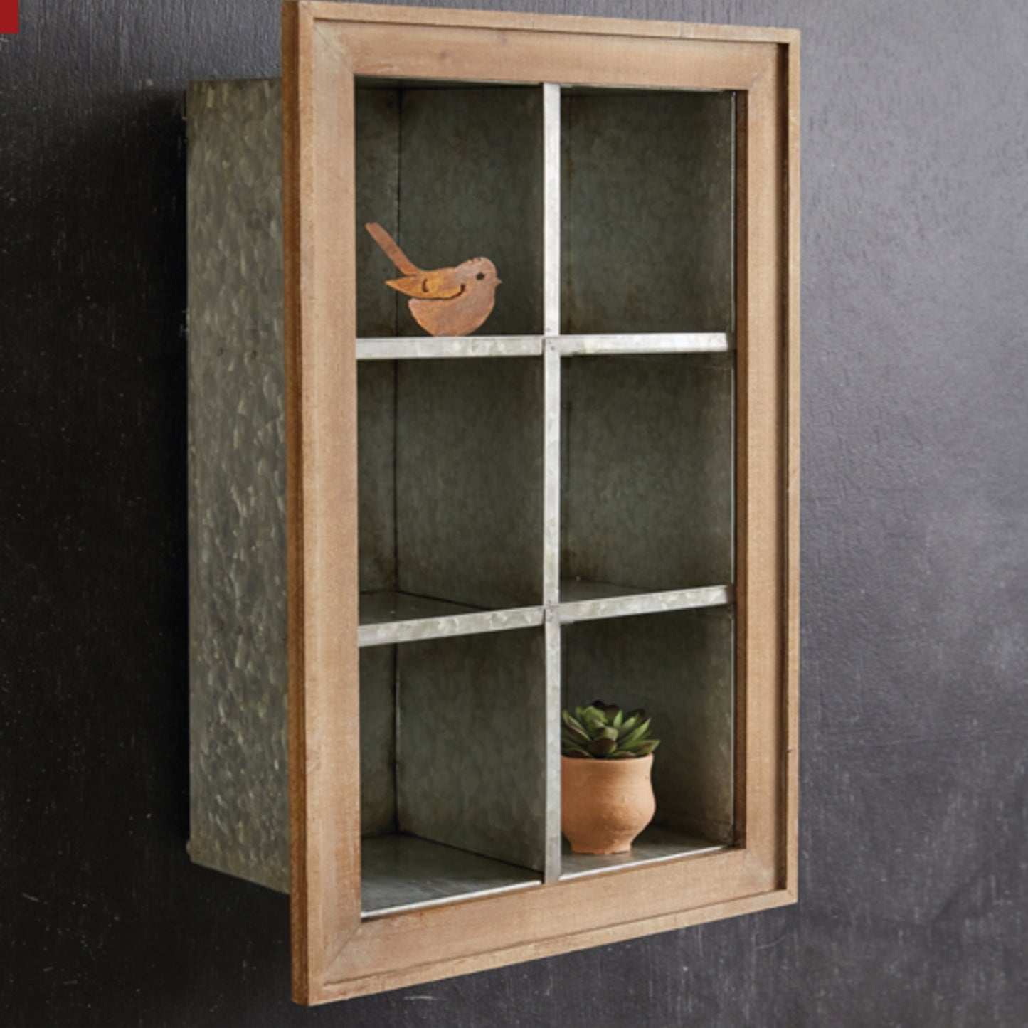 Galvanized Wall Cubbies