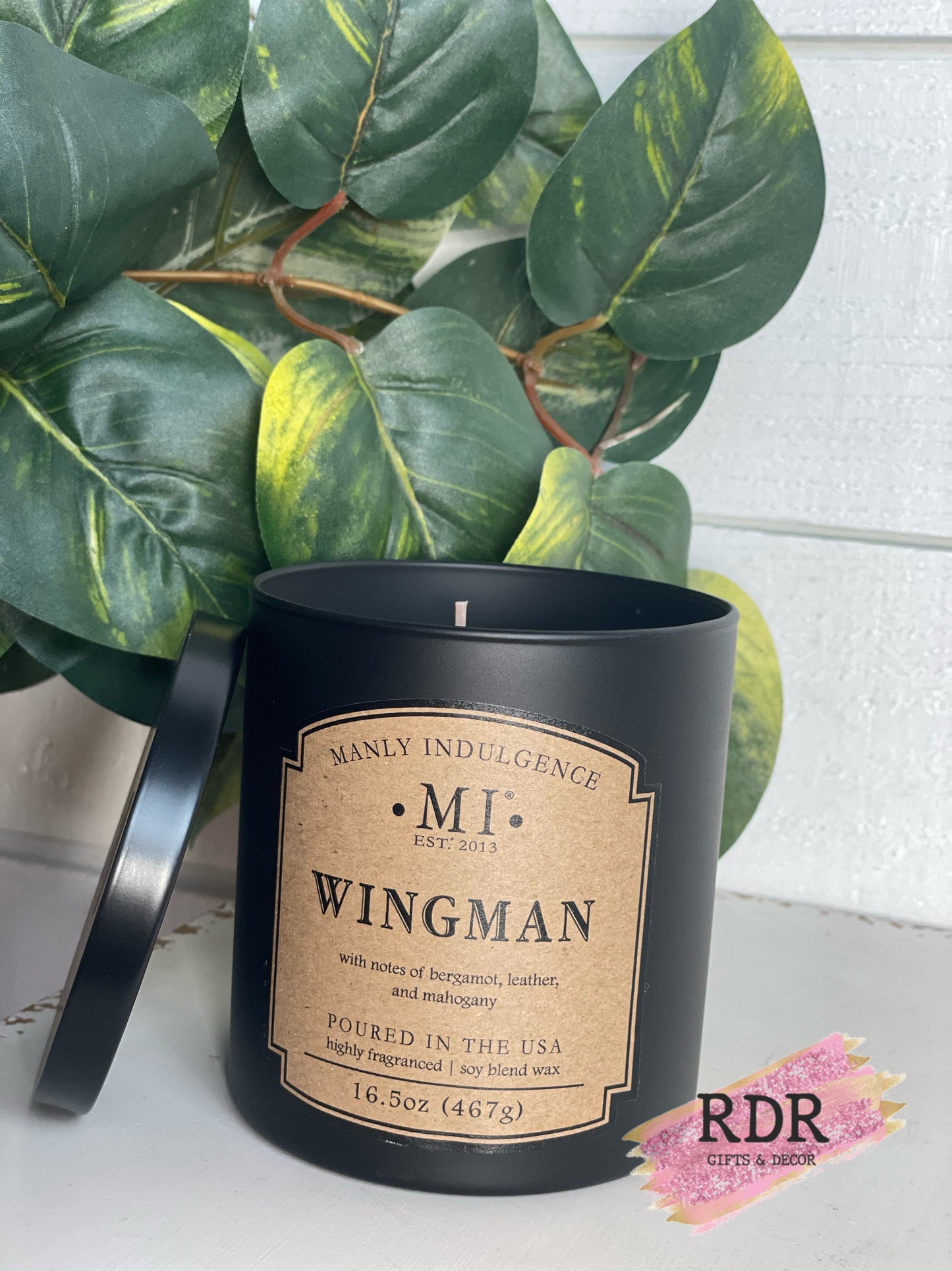 Manly Indulgence Black Jar Candle