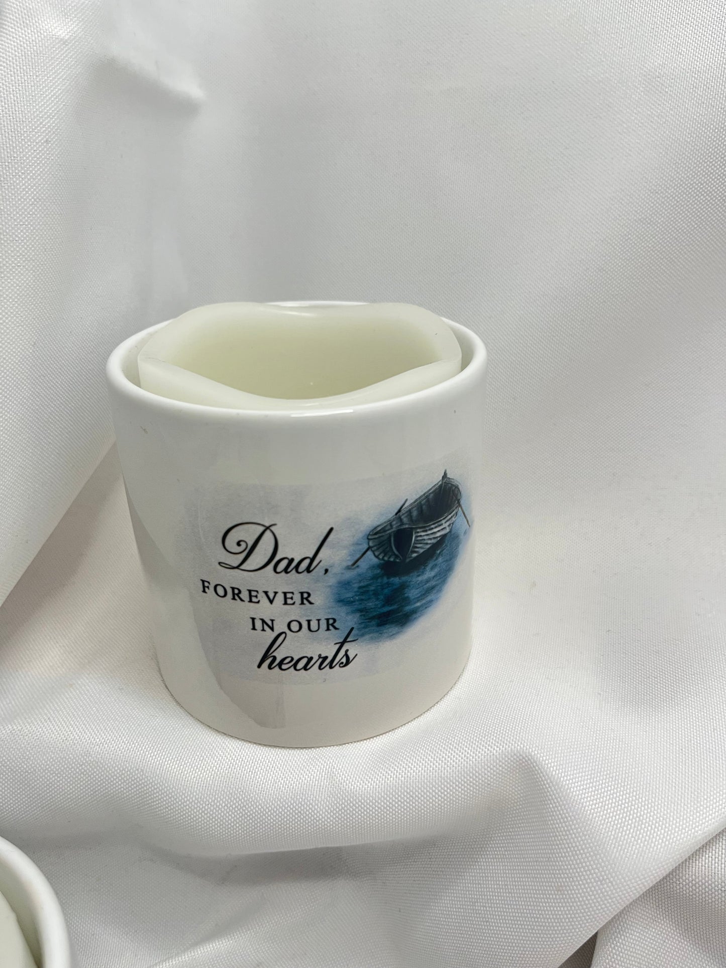 Ceramic Holder With Flameless Candle