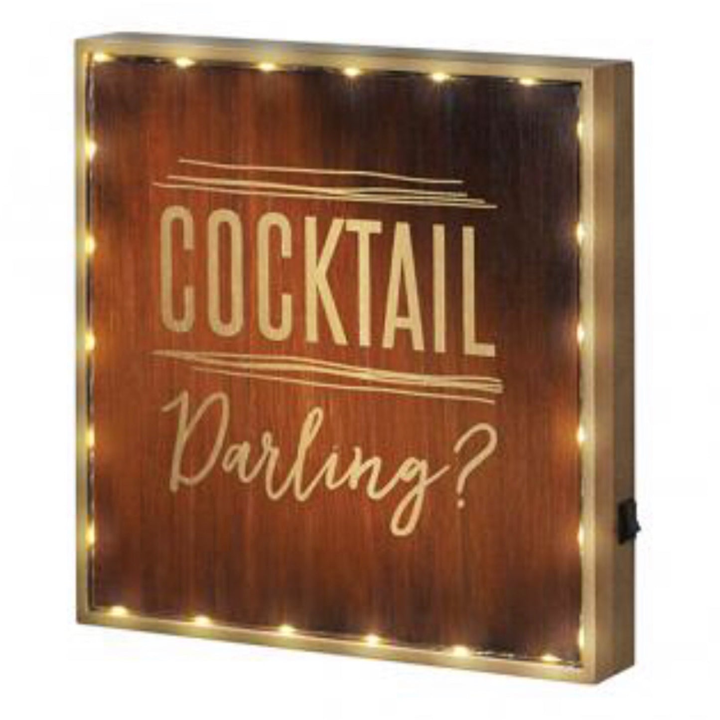 Wooden Cocktail Darling Sign