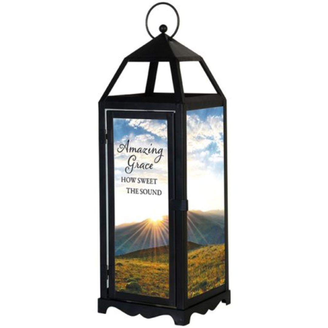 Carson Panoramic View Lantern with Flameless Candle