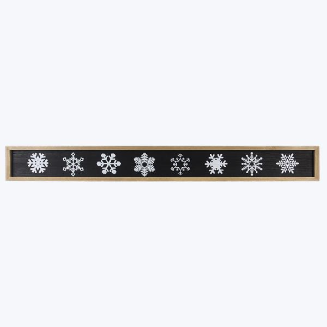 Wood Frames Snowflake Wall Art