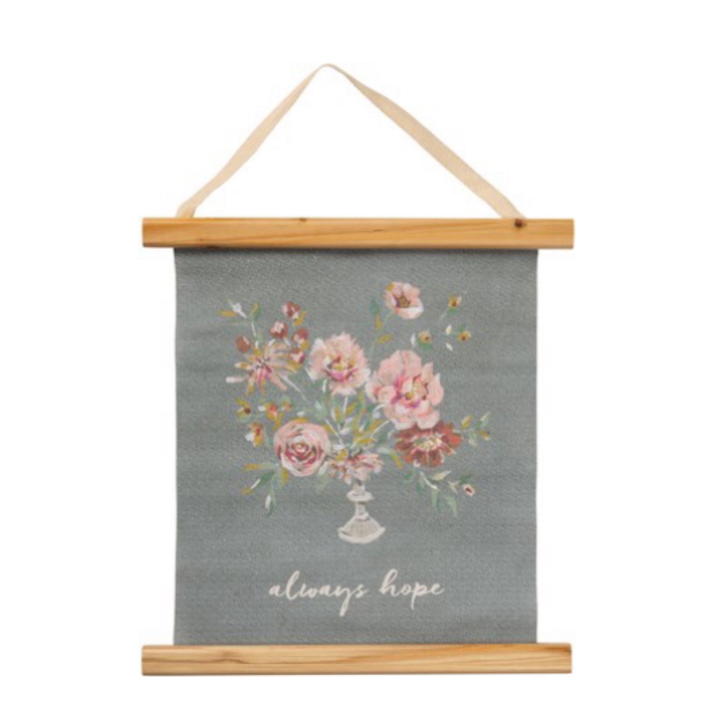 Canvas Scroll Wall Decor Always Hope