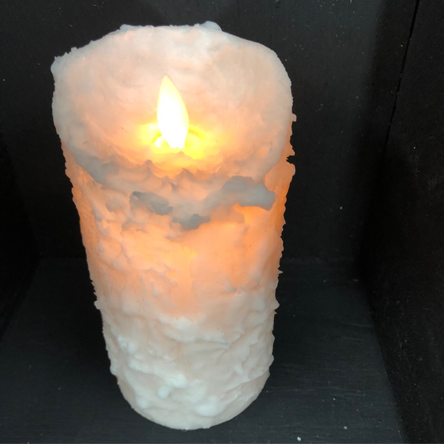 3 x 6 Bumpy White Moving Flame CQ111