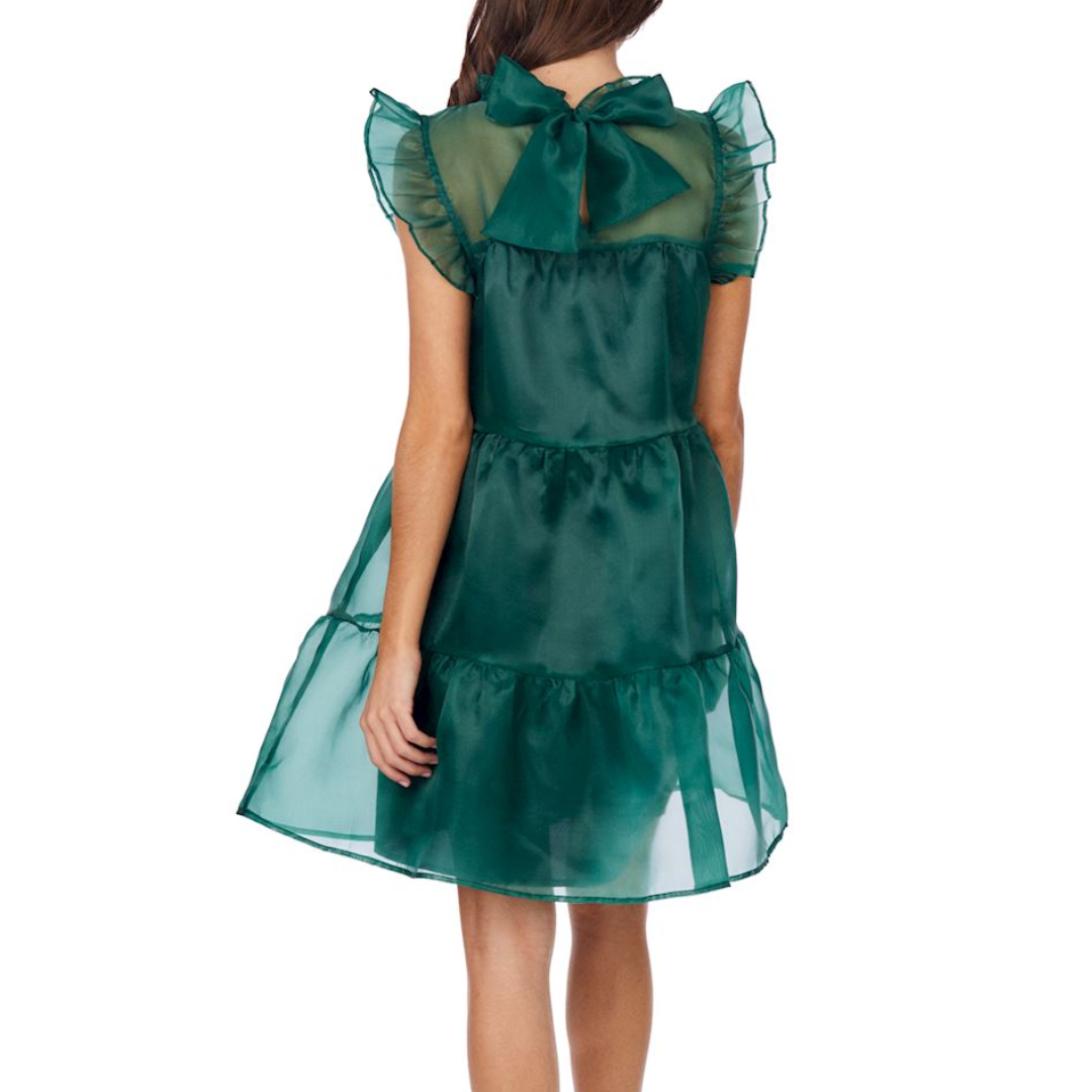Mud Pie Green Jane Holiday Dress