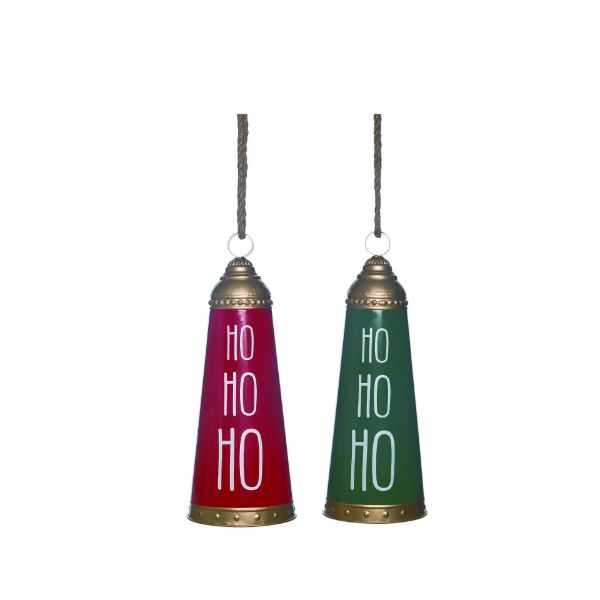 Metal Merry Bell Decor- Ho Ho Ho