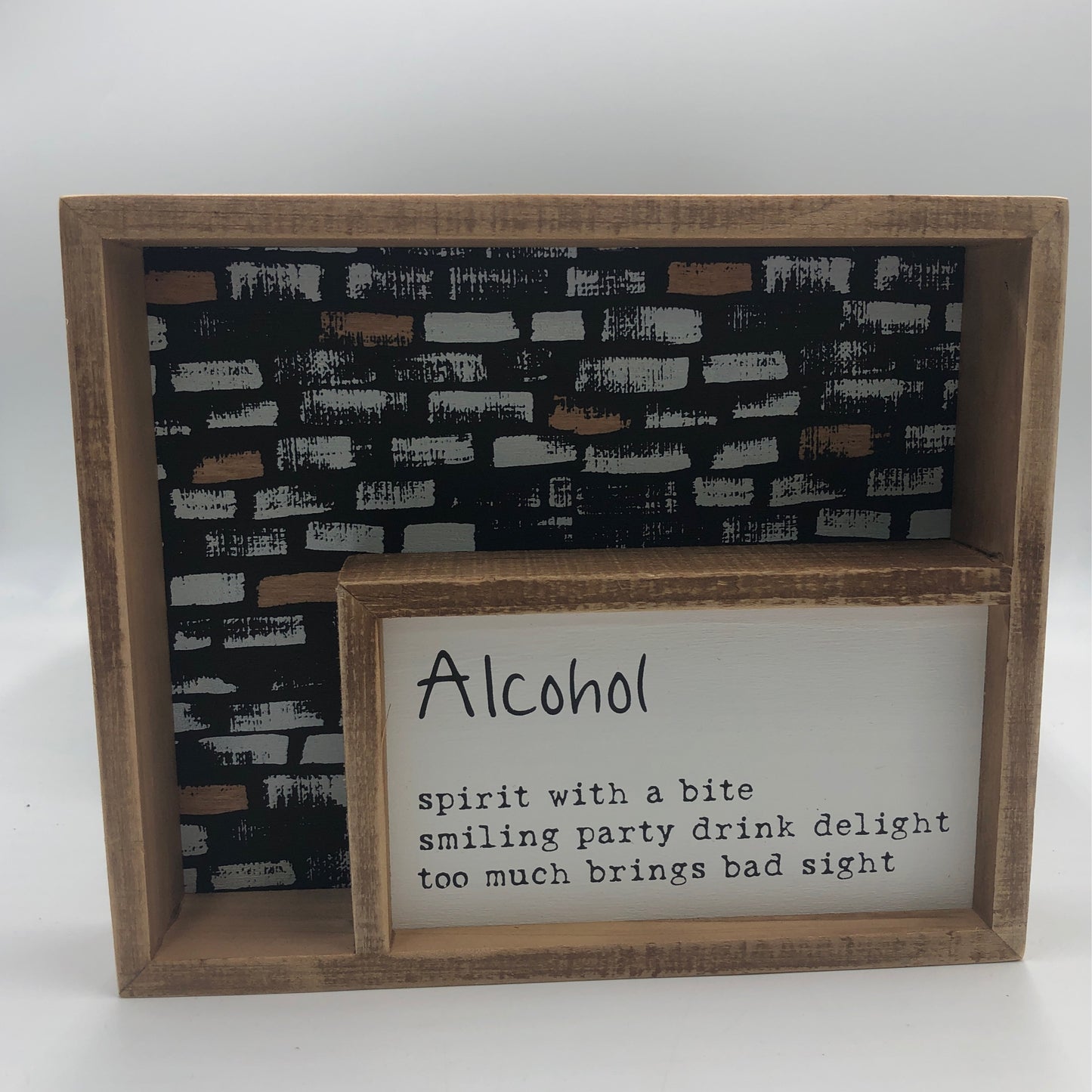 Alcohol Inset Box Sign