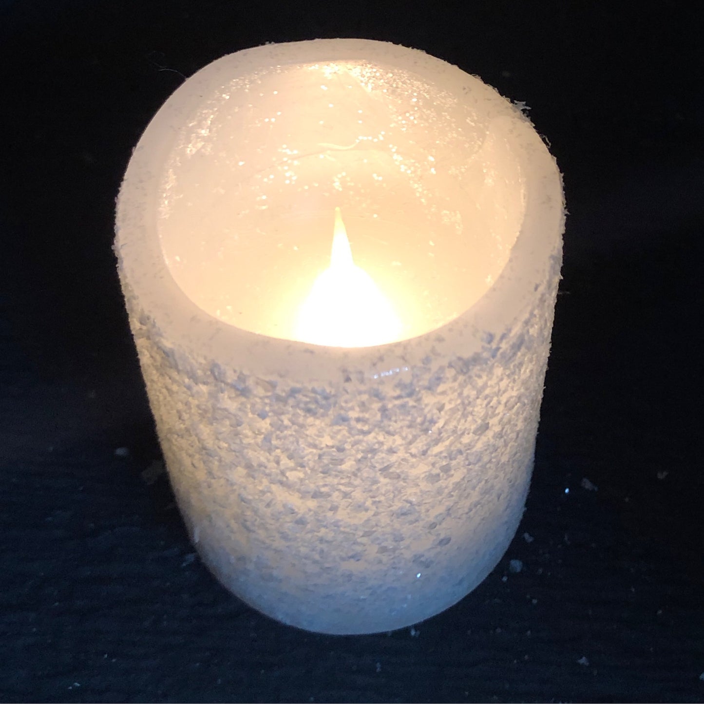 2.5" White Frosty Flameless Votive