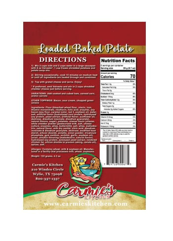 Carmie's Kitchen Loaded Baked Potato Soup Mix