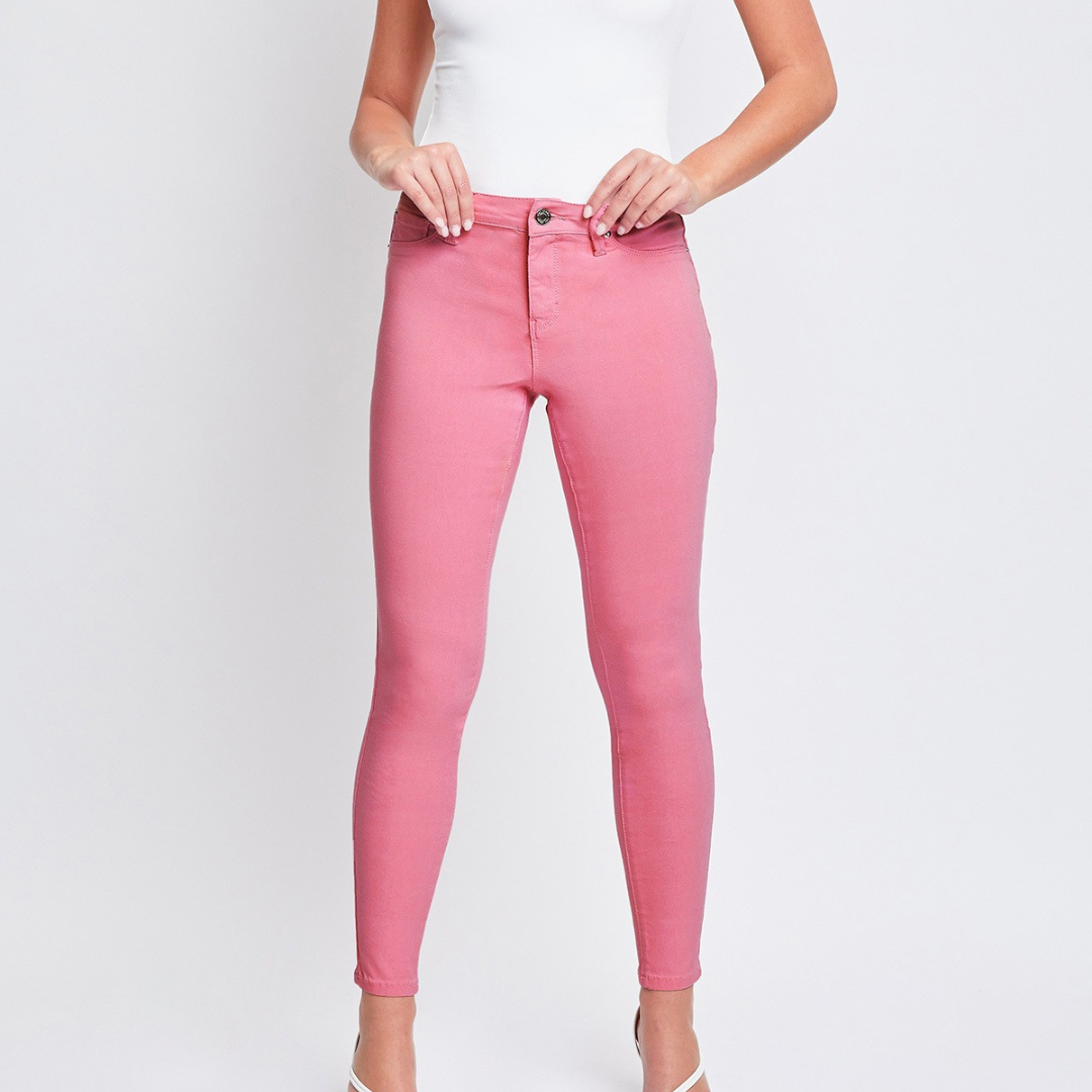 Spring Hyperstretch Mid-Rise Skinny Jeans