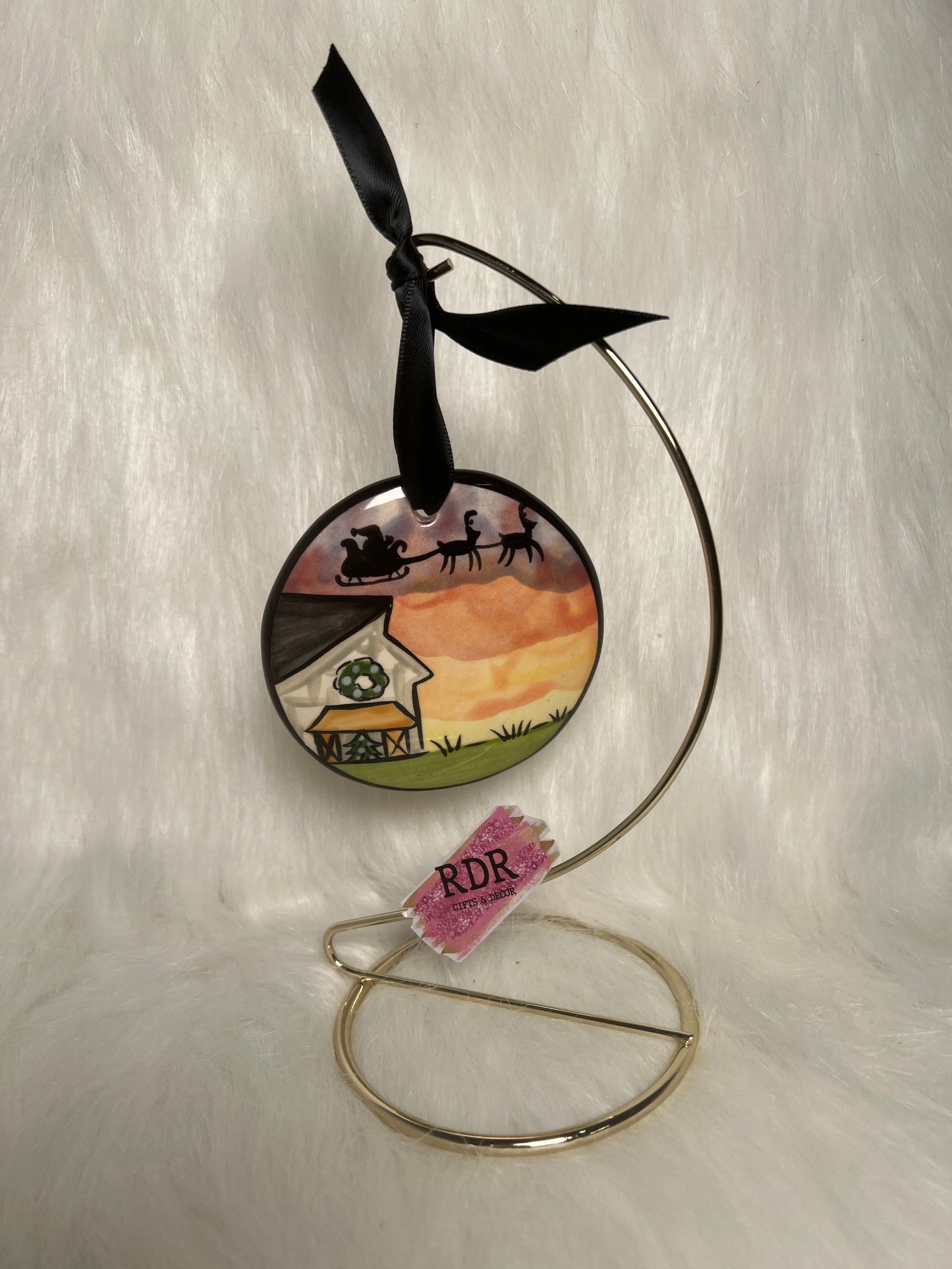 Nola Watkins Traditional Round Hand Painted Ornament