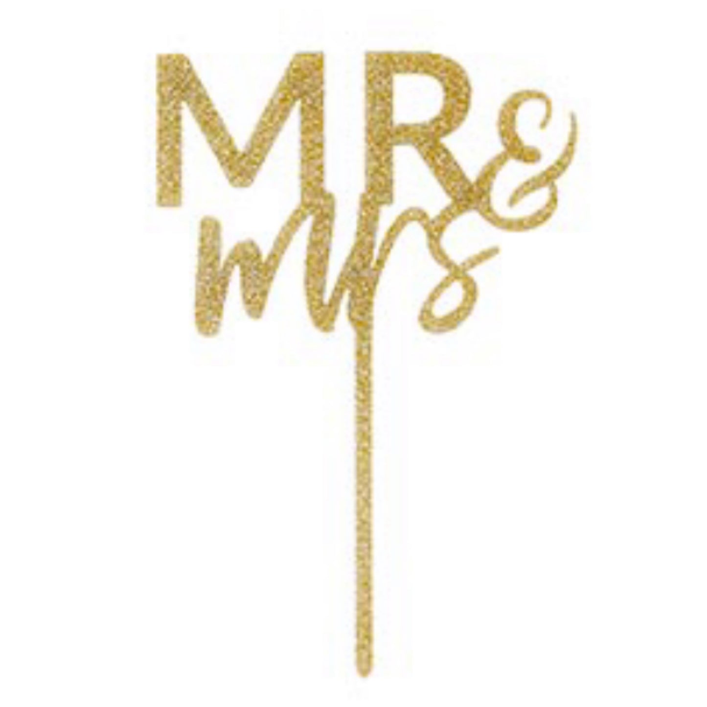 Mr & Mrs Acrylic Cake Topper
