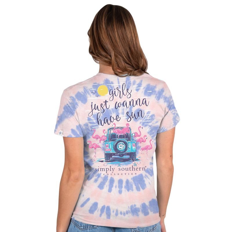 Simply Southern Girls Wanna Have Sun T-Shirt- Tie Dye