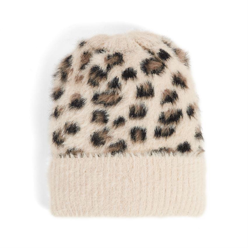 Coco + Carmen Mitzy Leopard Ponytail Hat
