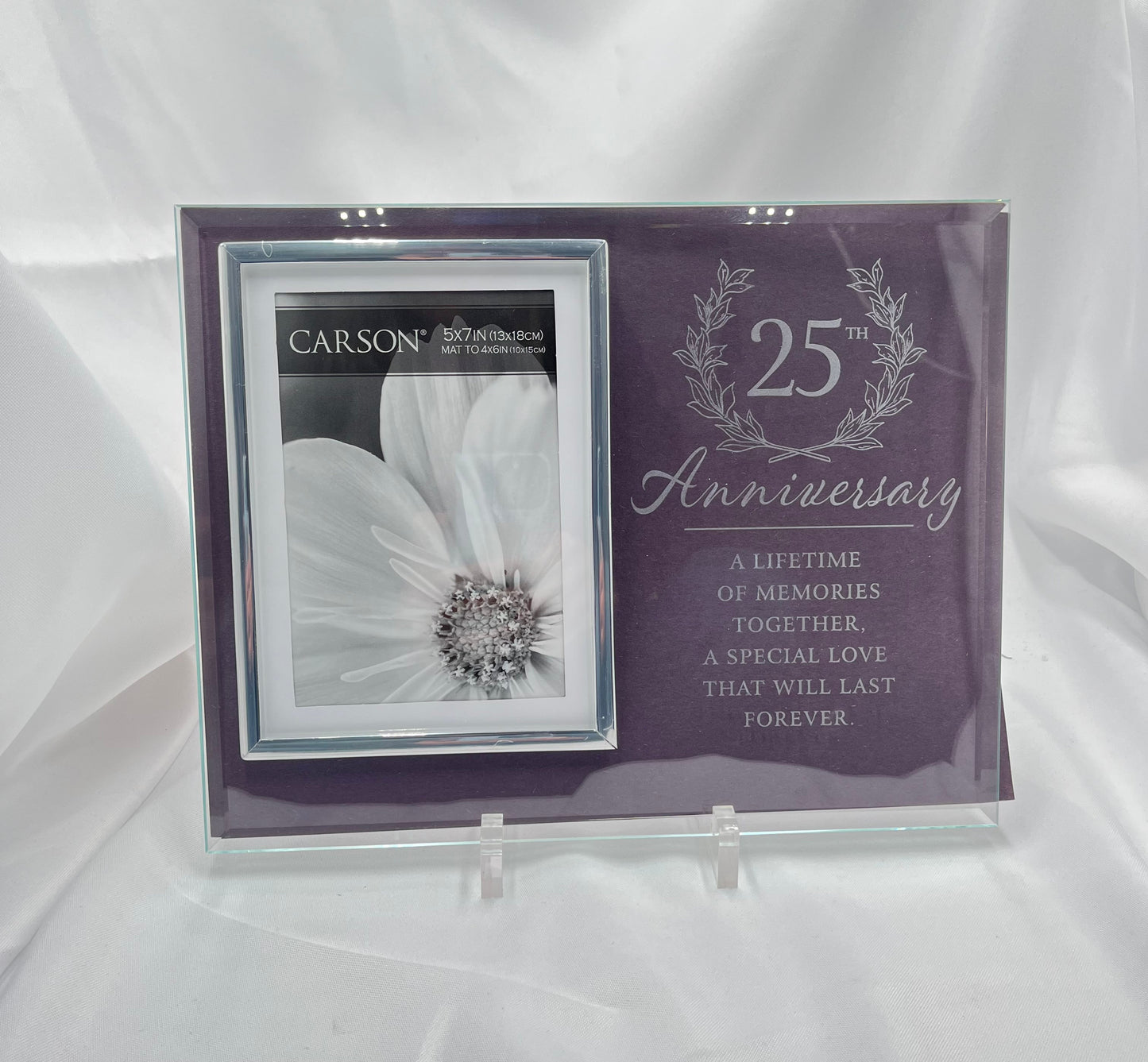 25th Anniversary Glass Frame