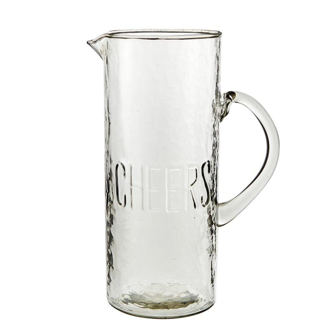 Hammered Glass Cheers Pitcher