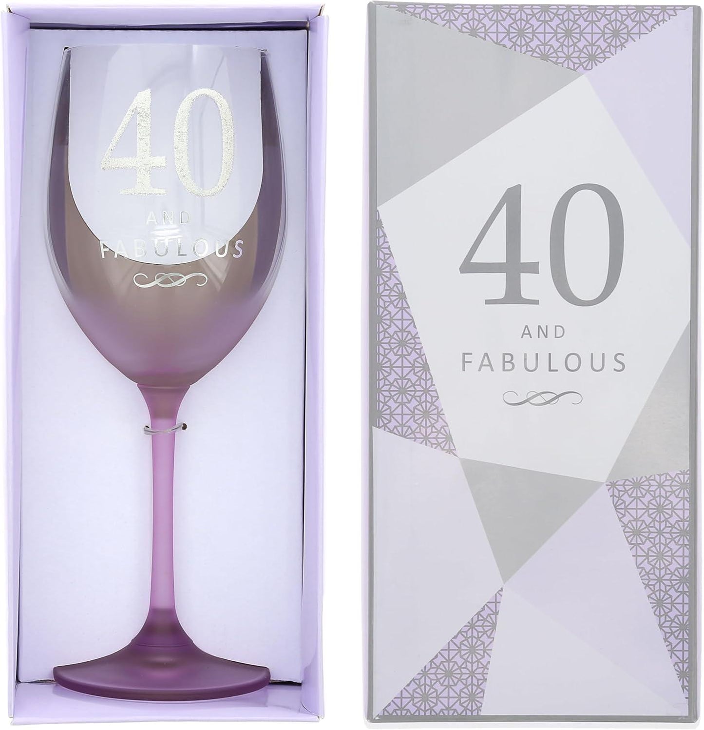40 And Fabulous 19oz Wine Glass