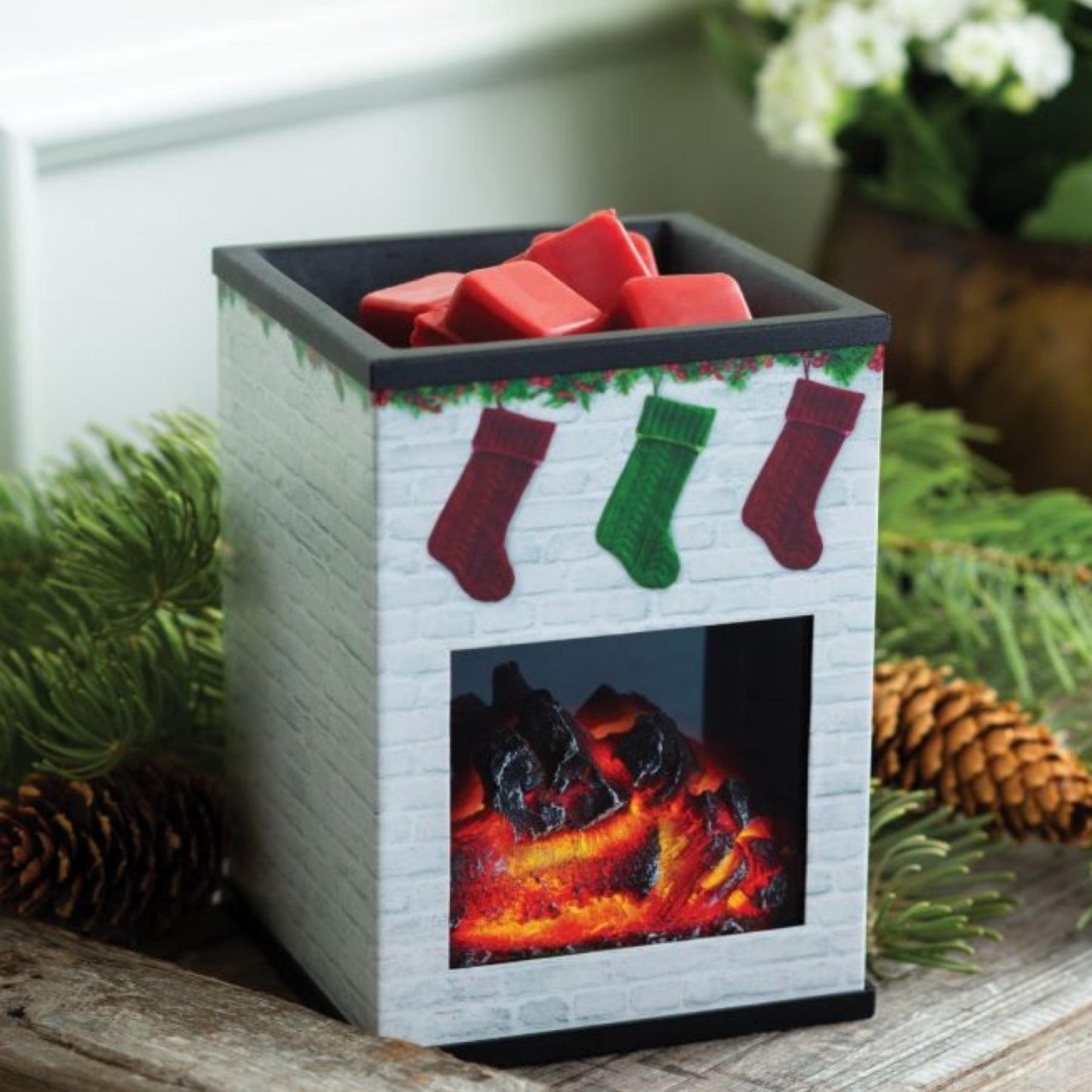 Holiday Fireplace Fragrance Warmer
