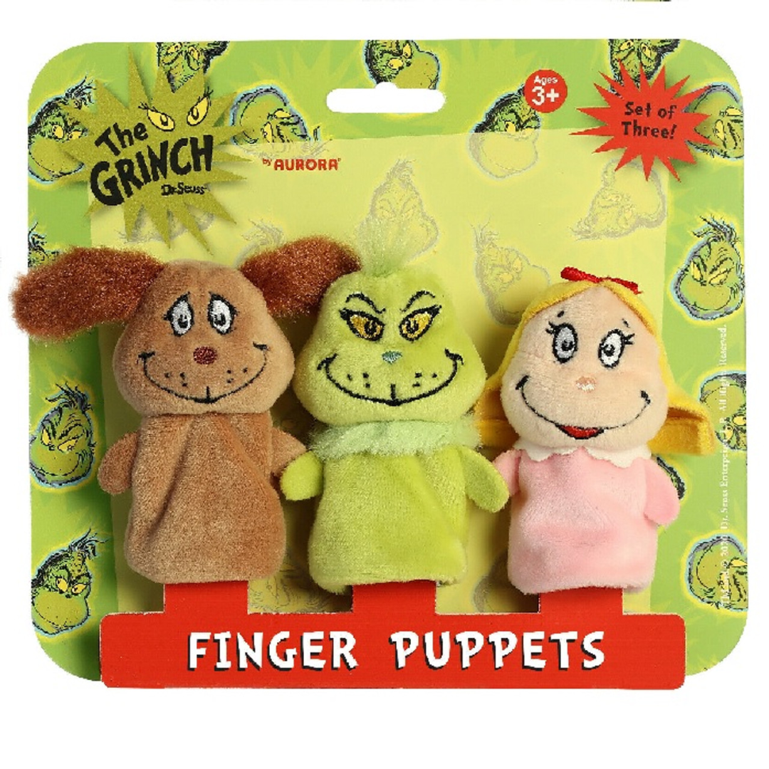3-Inch Grinch Finger Puppets