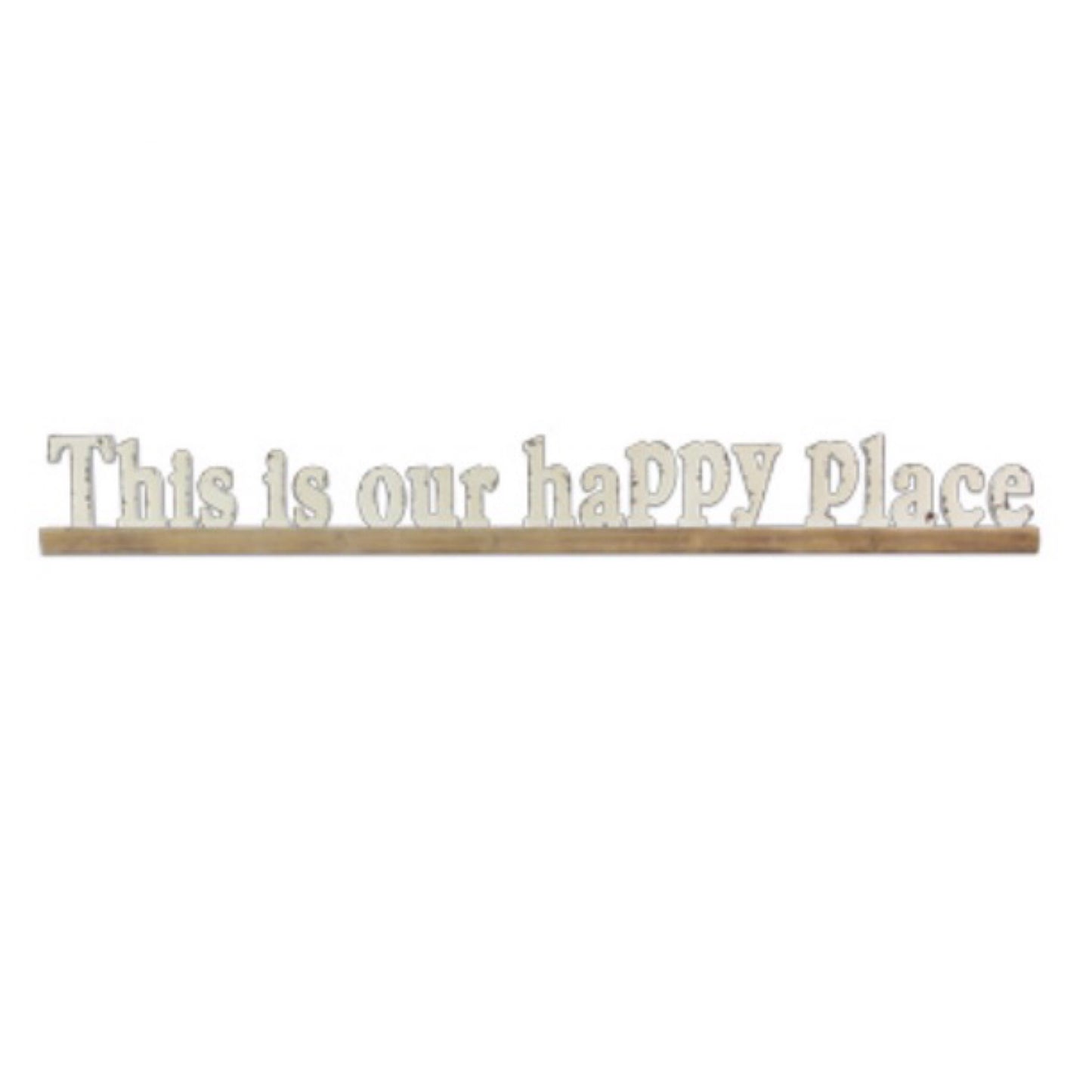 This Is Our Happy Place Sculpted Stand/Hang Sign