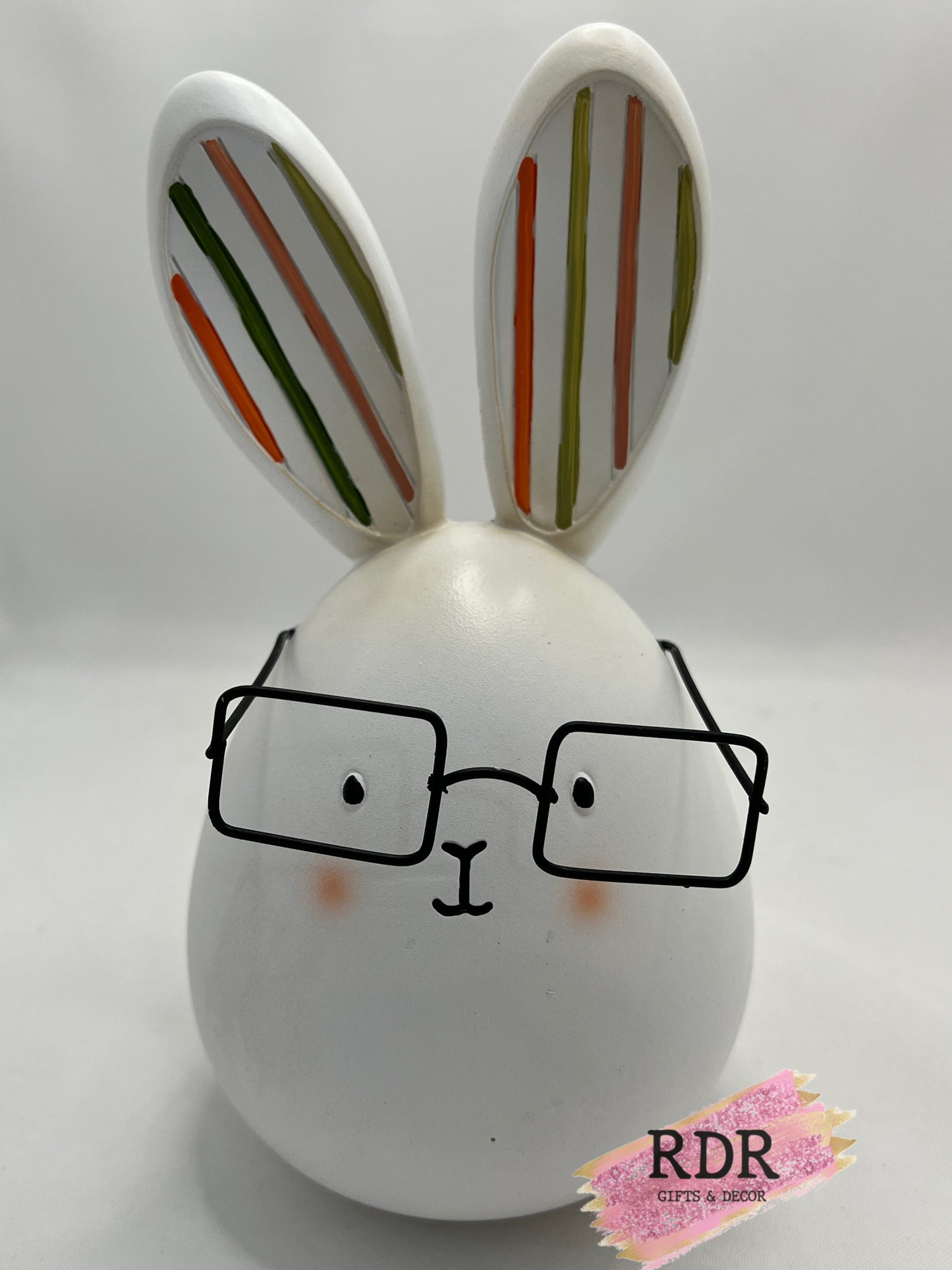 Easter Bunny Egg With Glasses