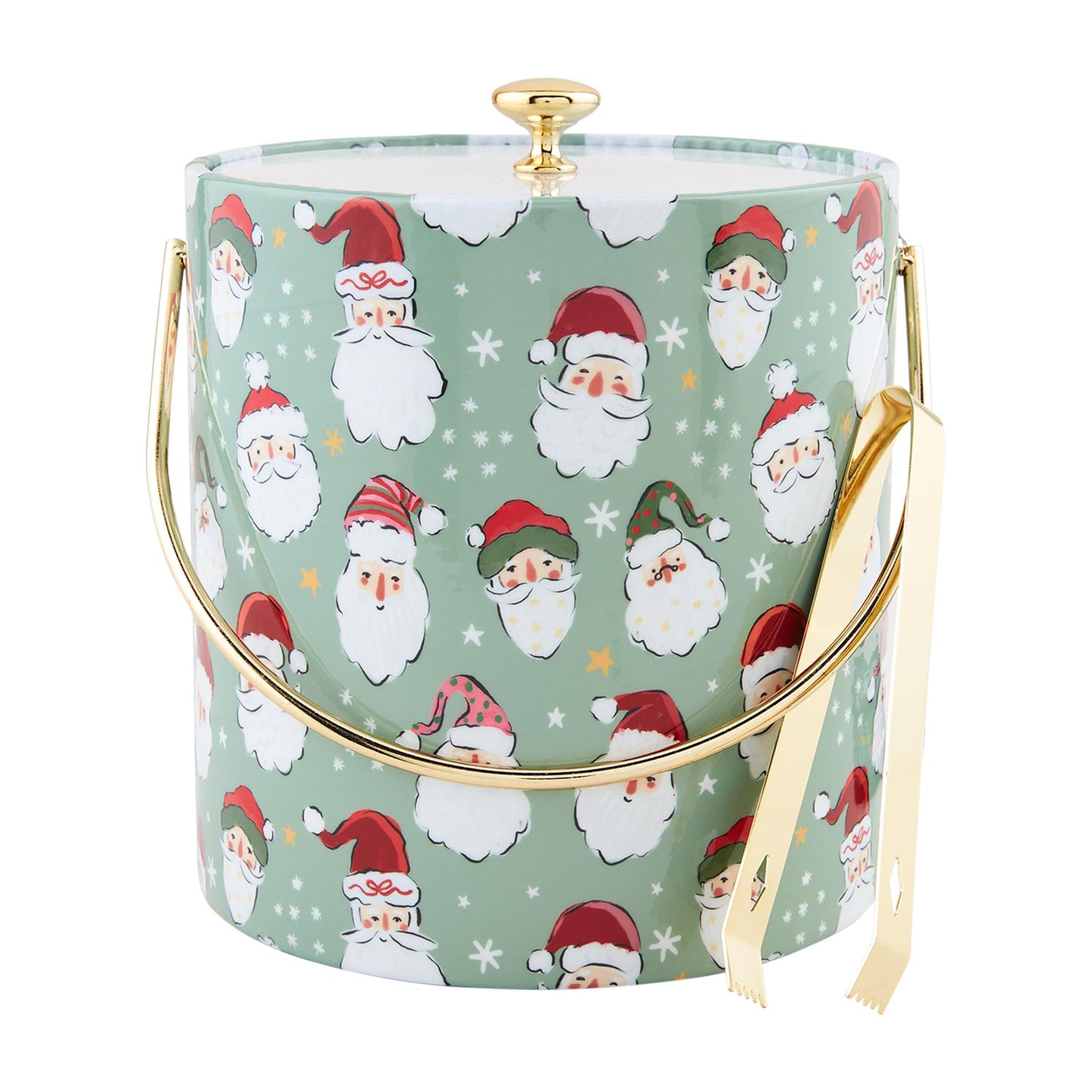 Mud Pie Santa Vinyl Ice Bucket