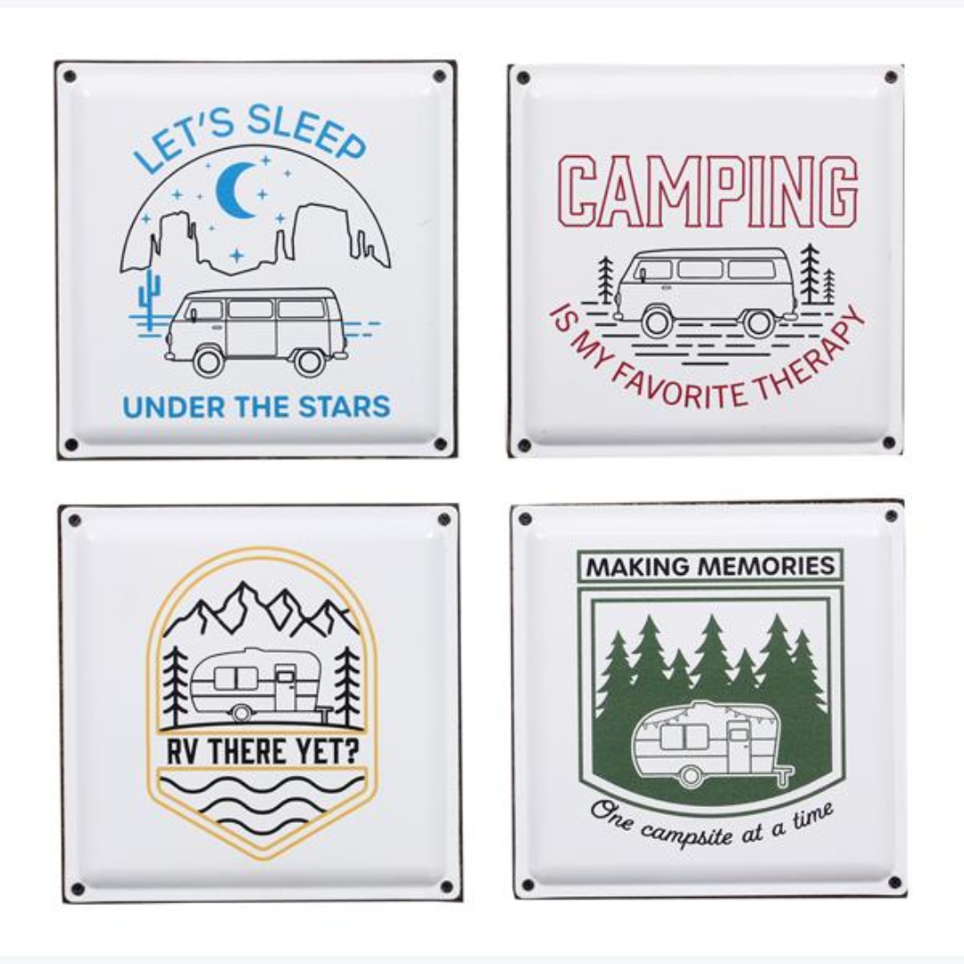Wood Happy Camper Tabletop/Wall Signs