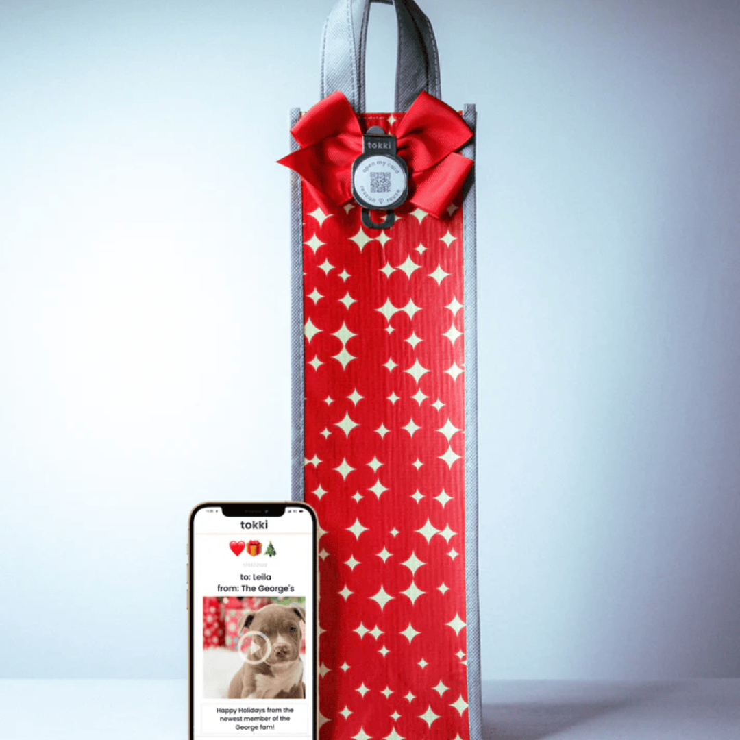 Wine Bottle QR Card + Gift Bag