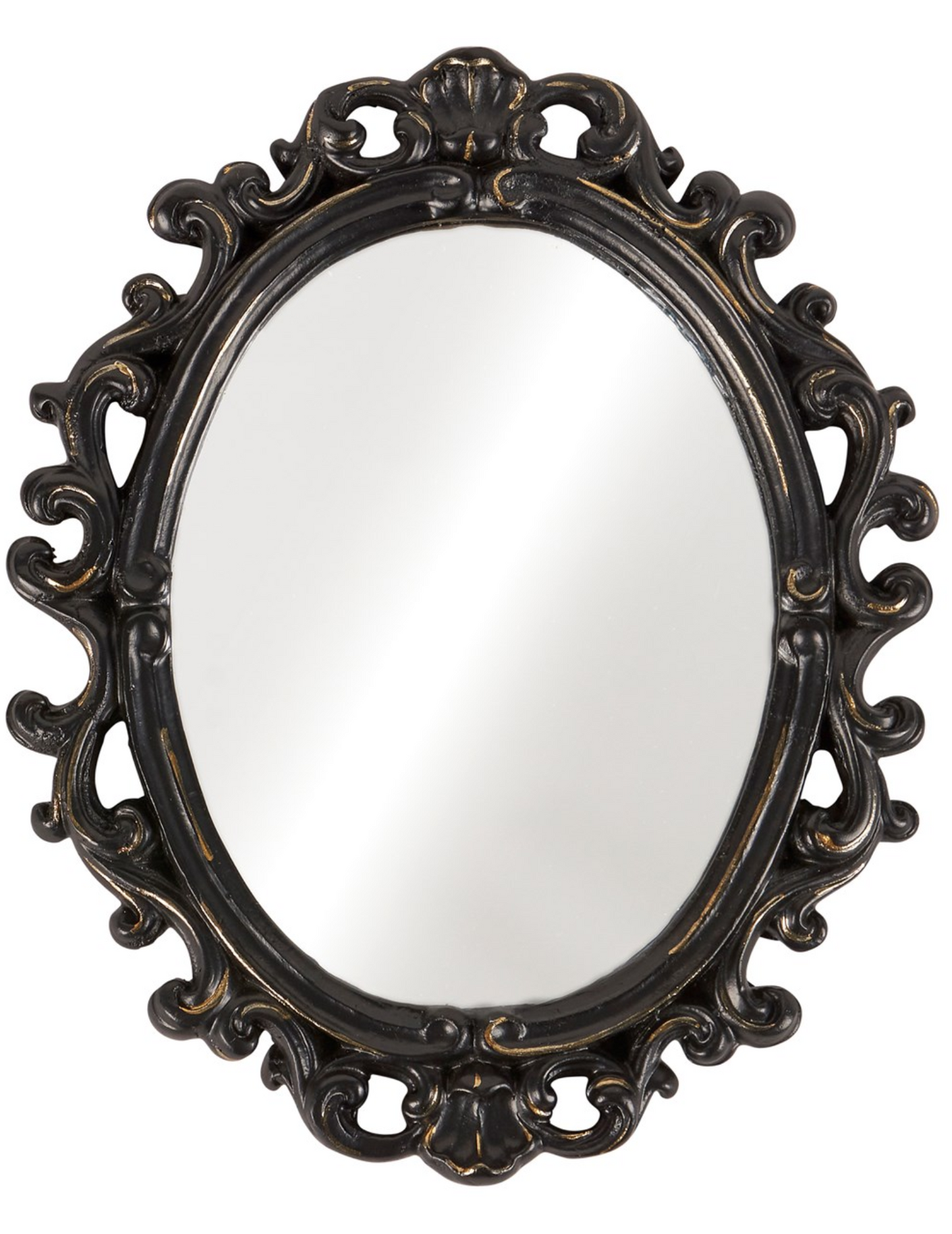 Black Filigree Mirror