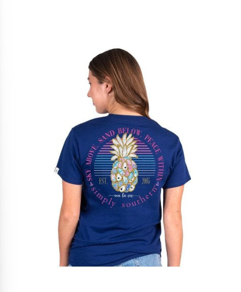 Simply Southern Oyster Tee Midnight