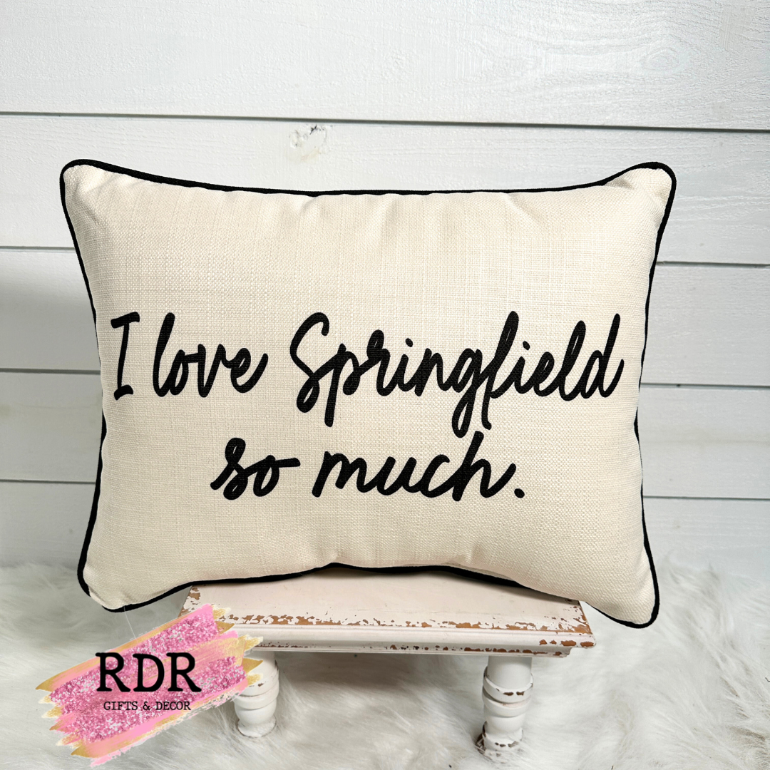I Love... So Much Town Pillow