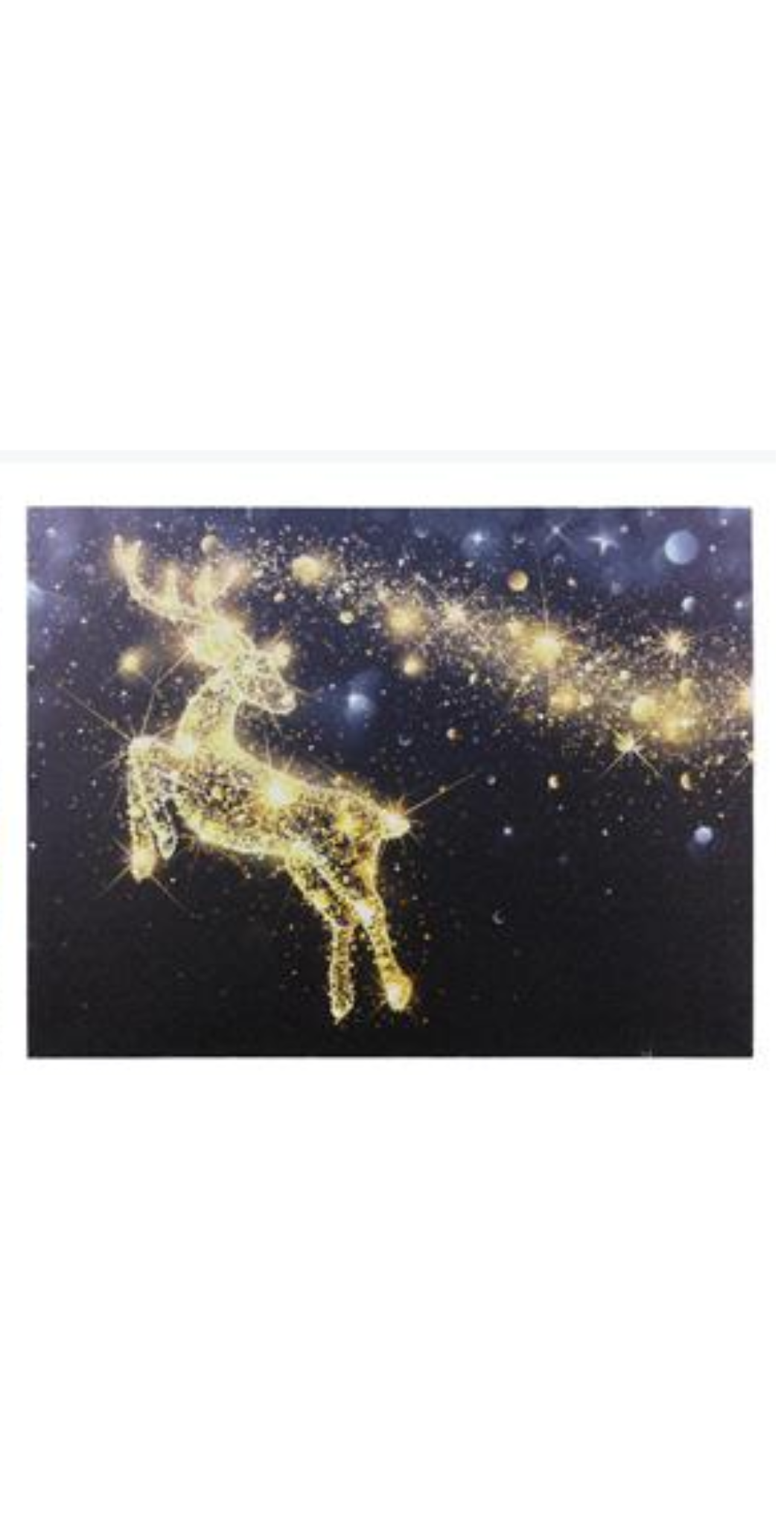 Light Up Deer Pictures On Canvas