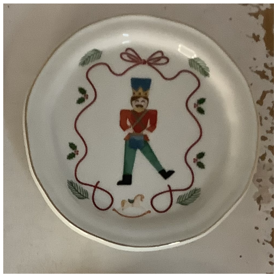 Mud Pie Nutcracker Tidbit Plate
