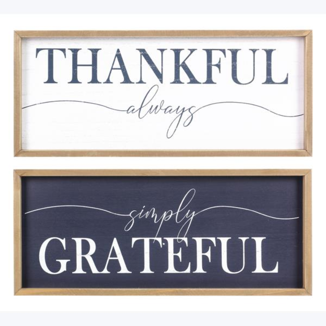 Wood Fall Harmony Tabletop Wall Sign