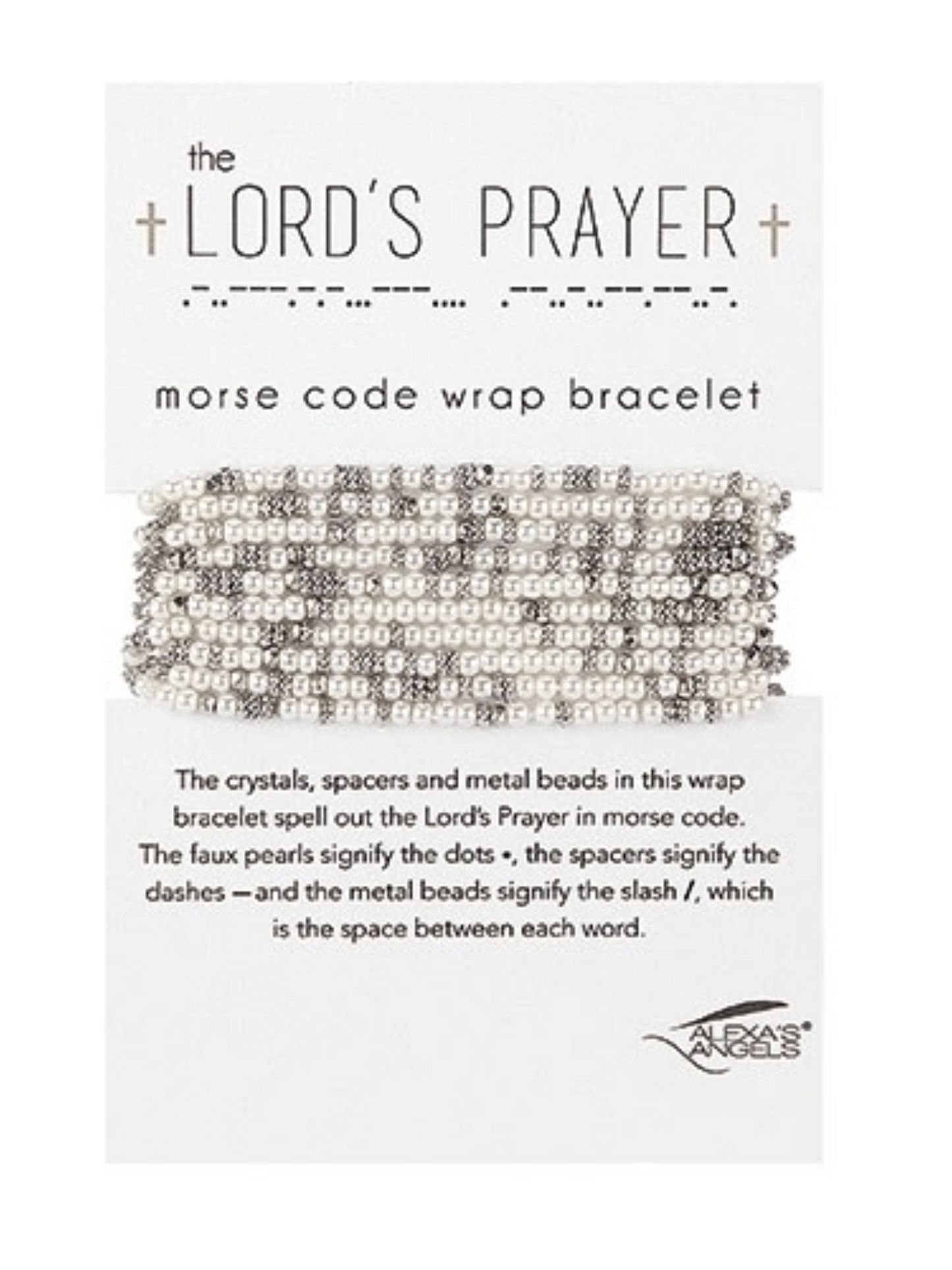 The Lord's Prayer More Code Wrap Bracelet