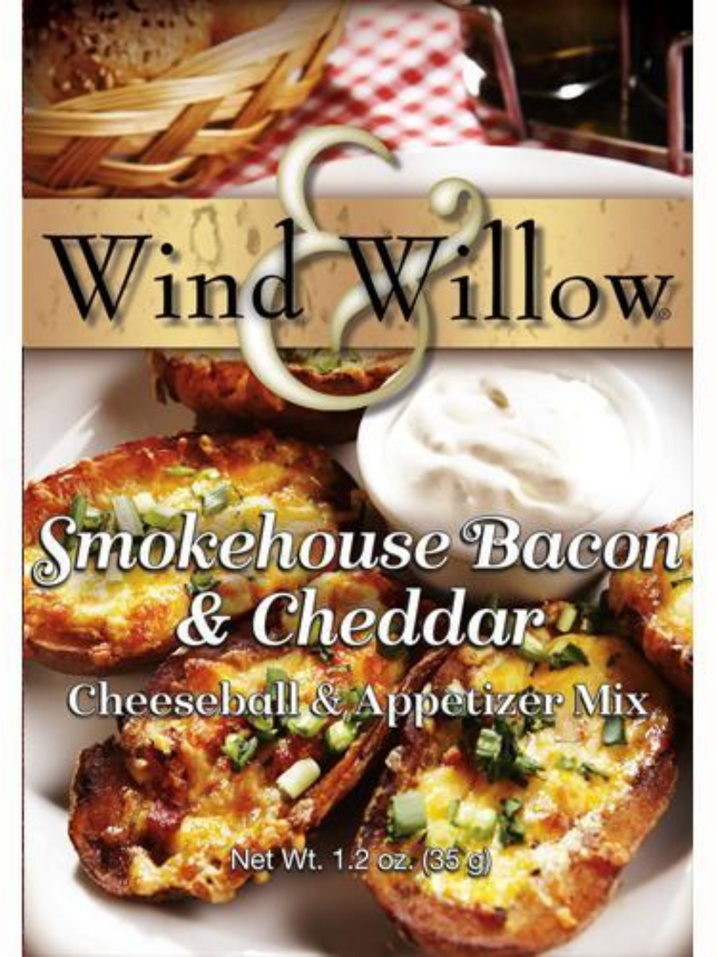 Wind & Willow Smokehouse Bacon Cheddar Cheeseball & Appetizer Mix