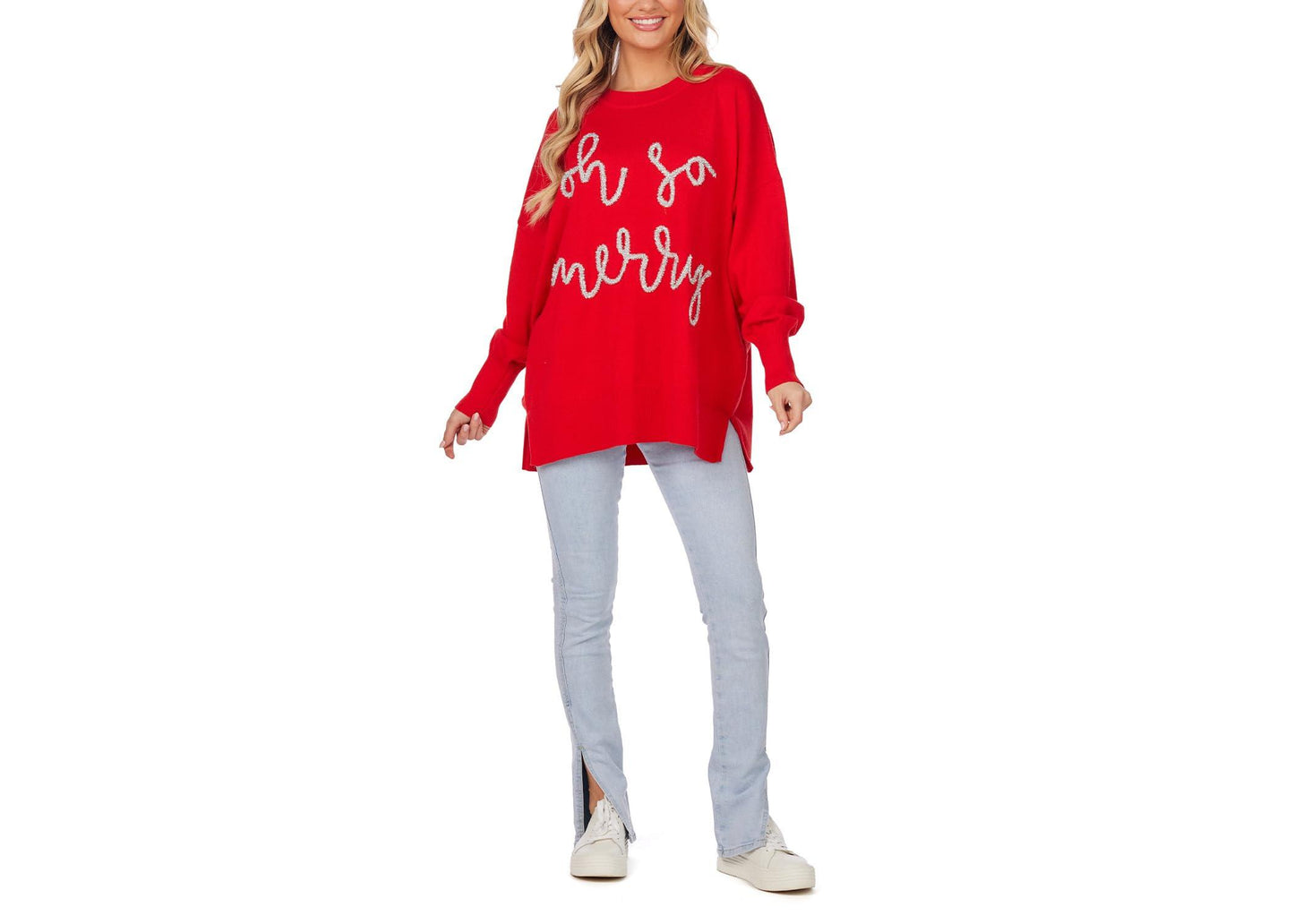 Mud Pie Women Sparkle Sweater