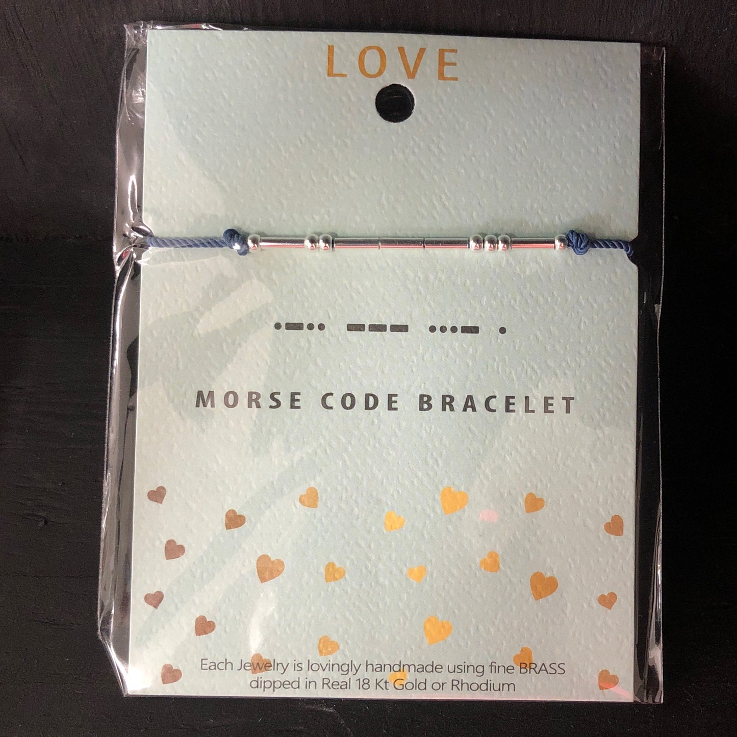 Love Morse Code Bracelet