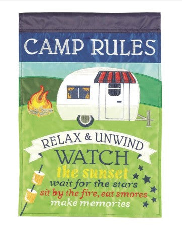 Camp Rules Flag