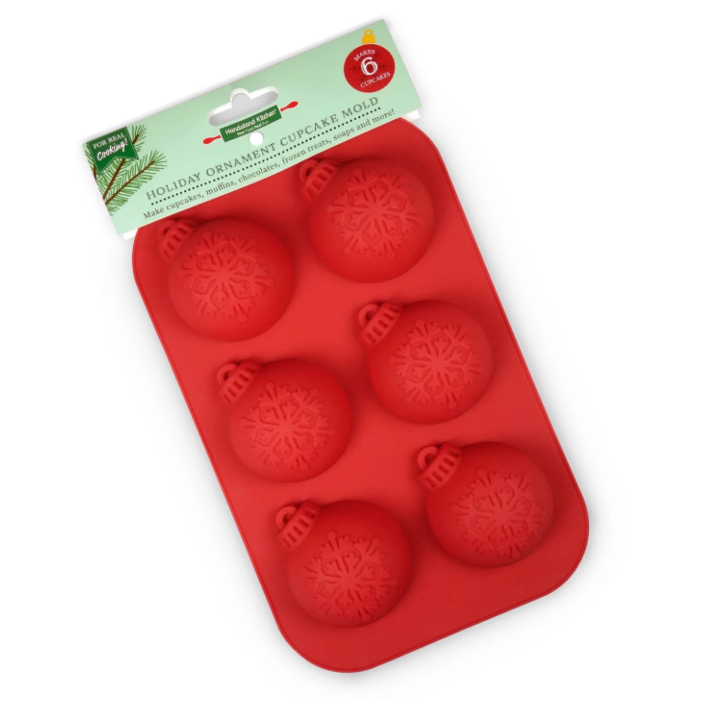 Holiday Ornament Silicone Cupcake Mold