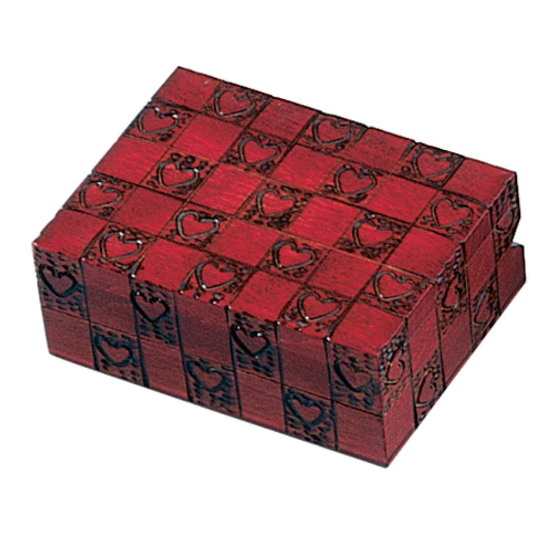 Mini Wooden Heart Box