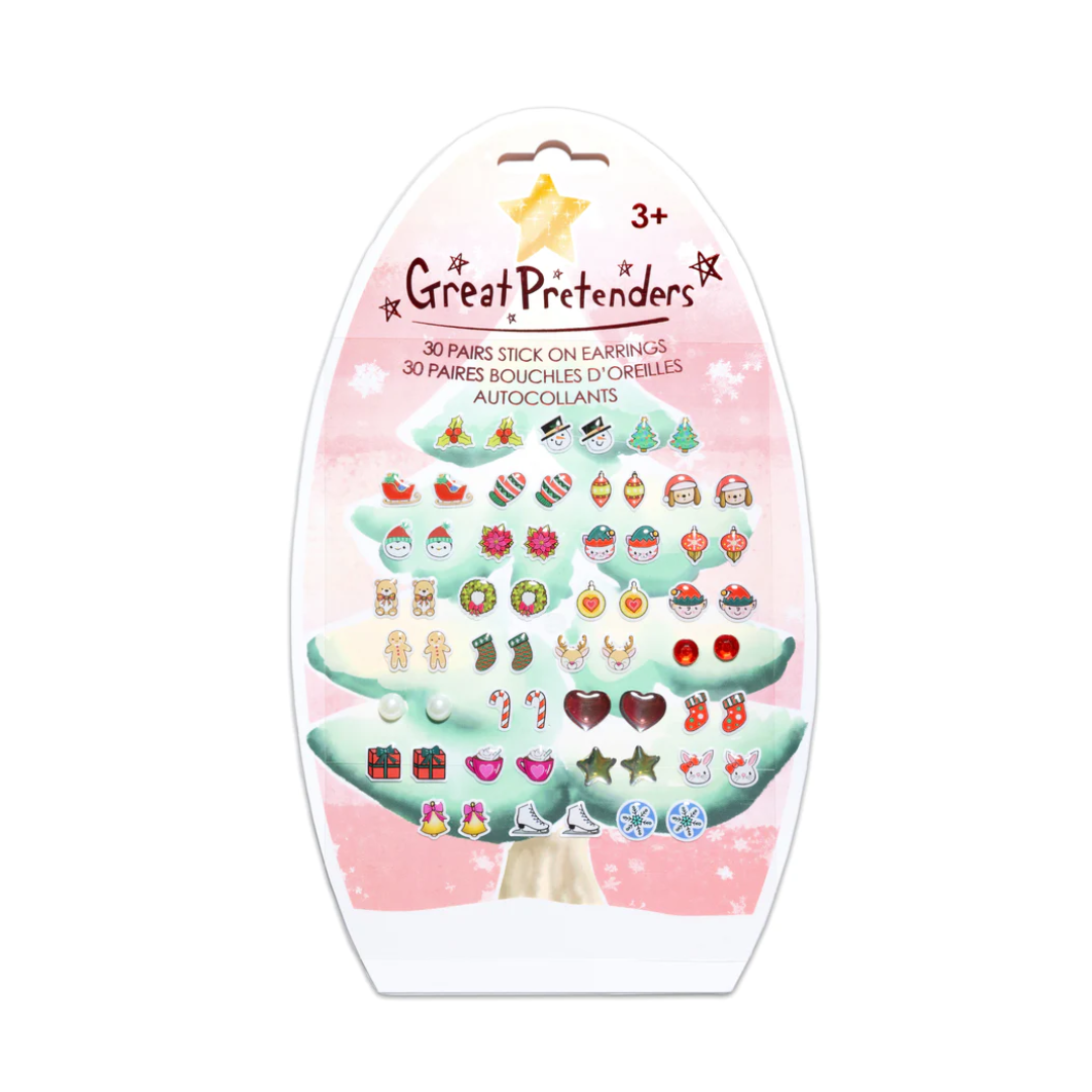 Christmas Stick On Earrings