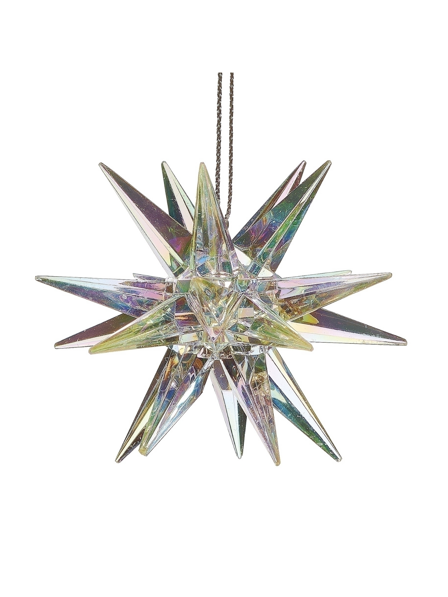 Iridescent Acrylic Burst Ornament