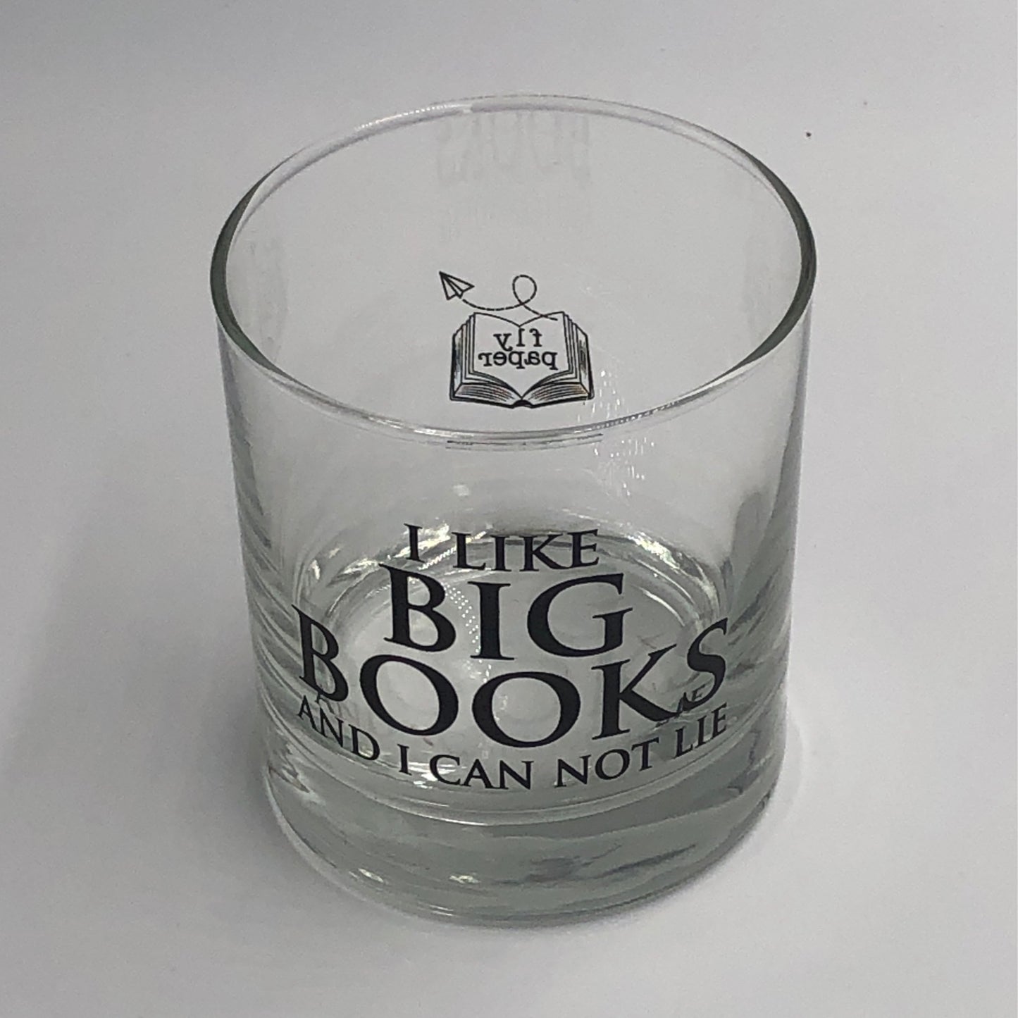 Big Books Rocks Glass