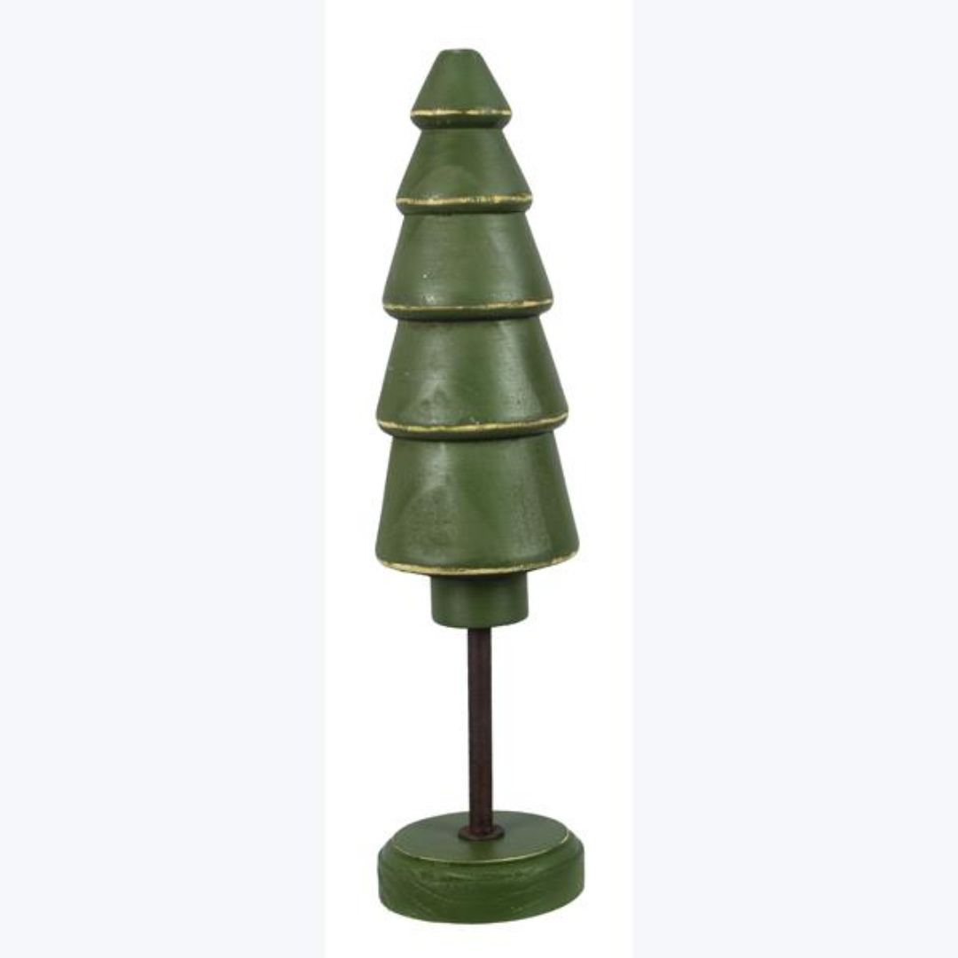Wooden Green Trees