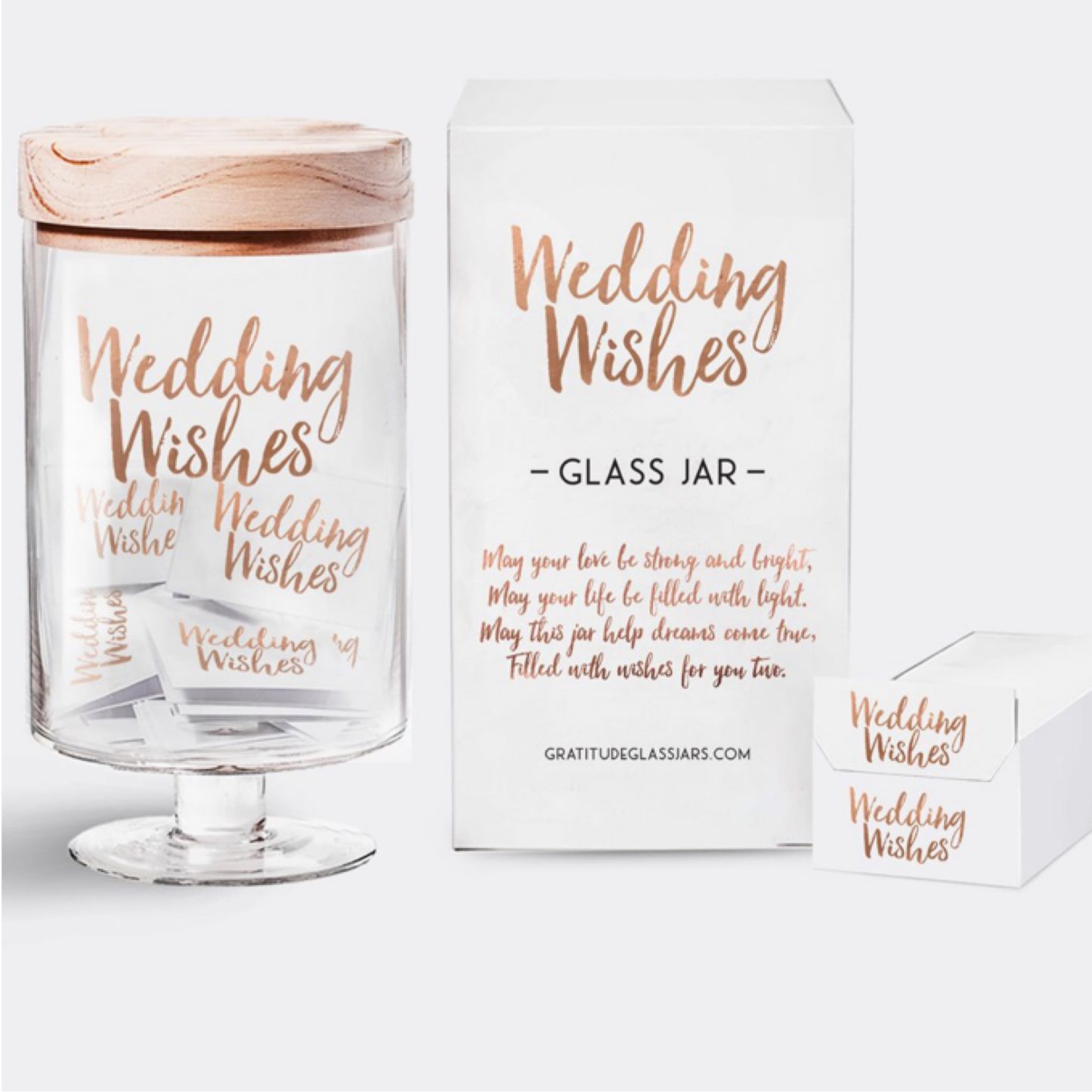 Wedding Wishes Gratitude Glass Jar