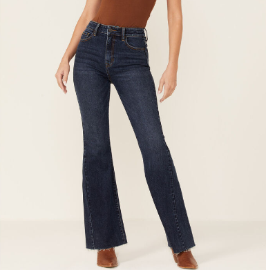 Cello Dark High Rise Insert Flare