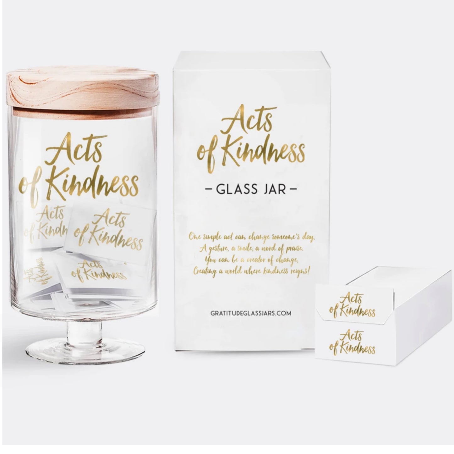 Acts Of Kindness Gratitude Glass Jar