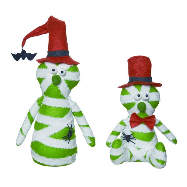 Plush Green Mummy Sitters