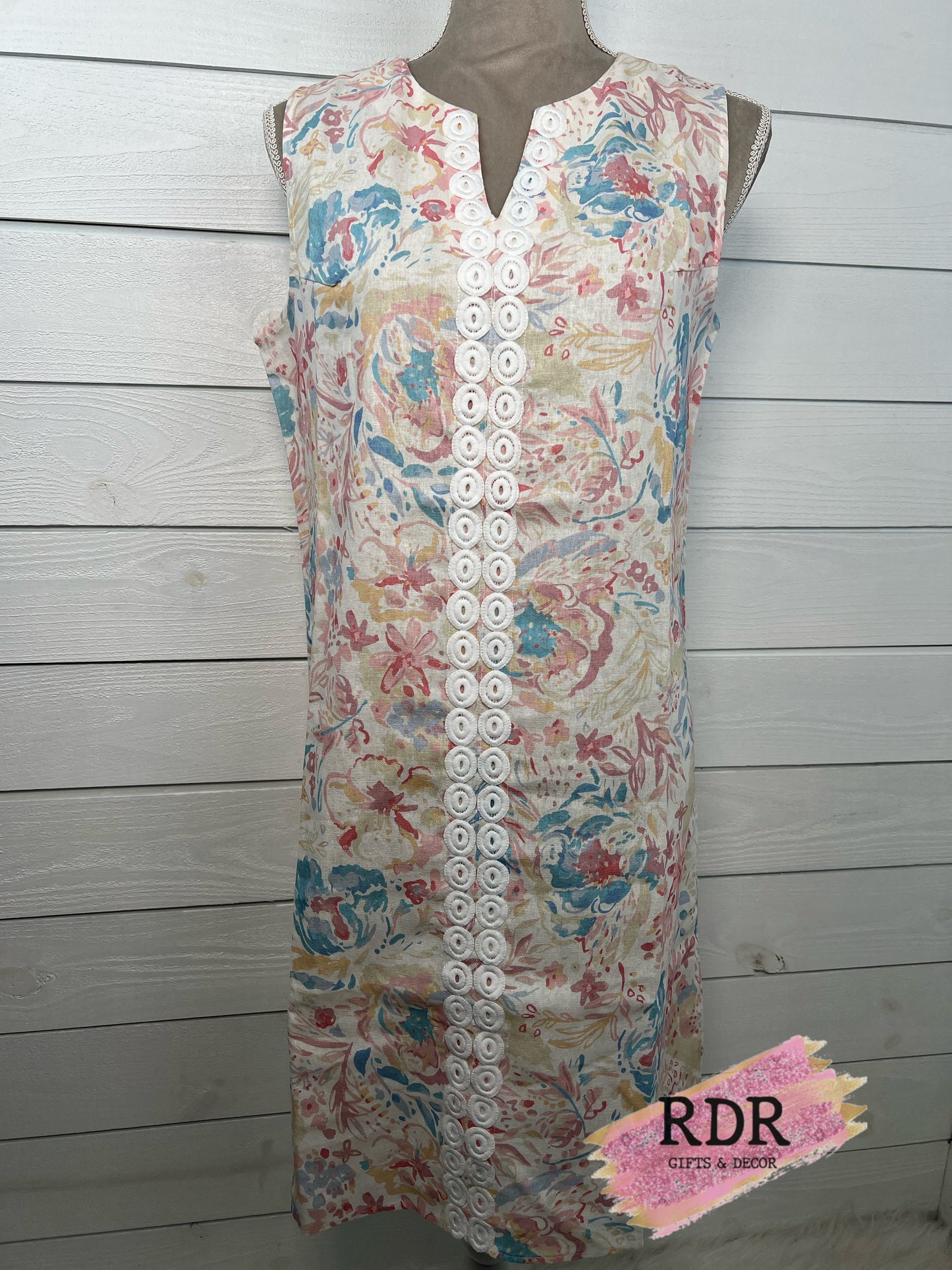 Charlie Paige Pastel V Neck Sleeveless Dress